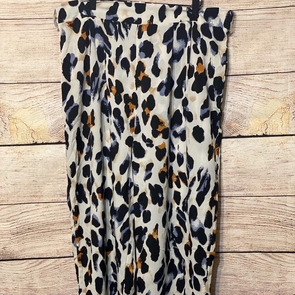 Cheetah print dress pants